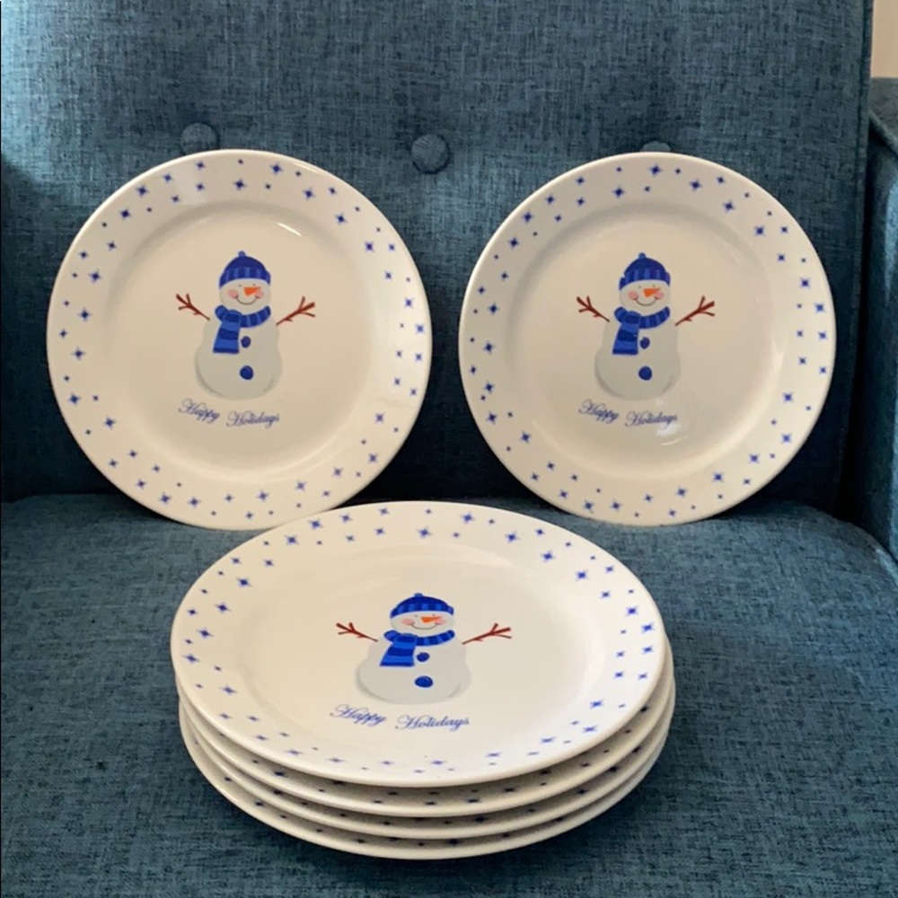 6 Holiday Dessert Plates
